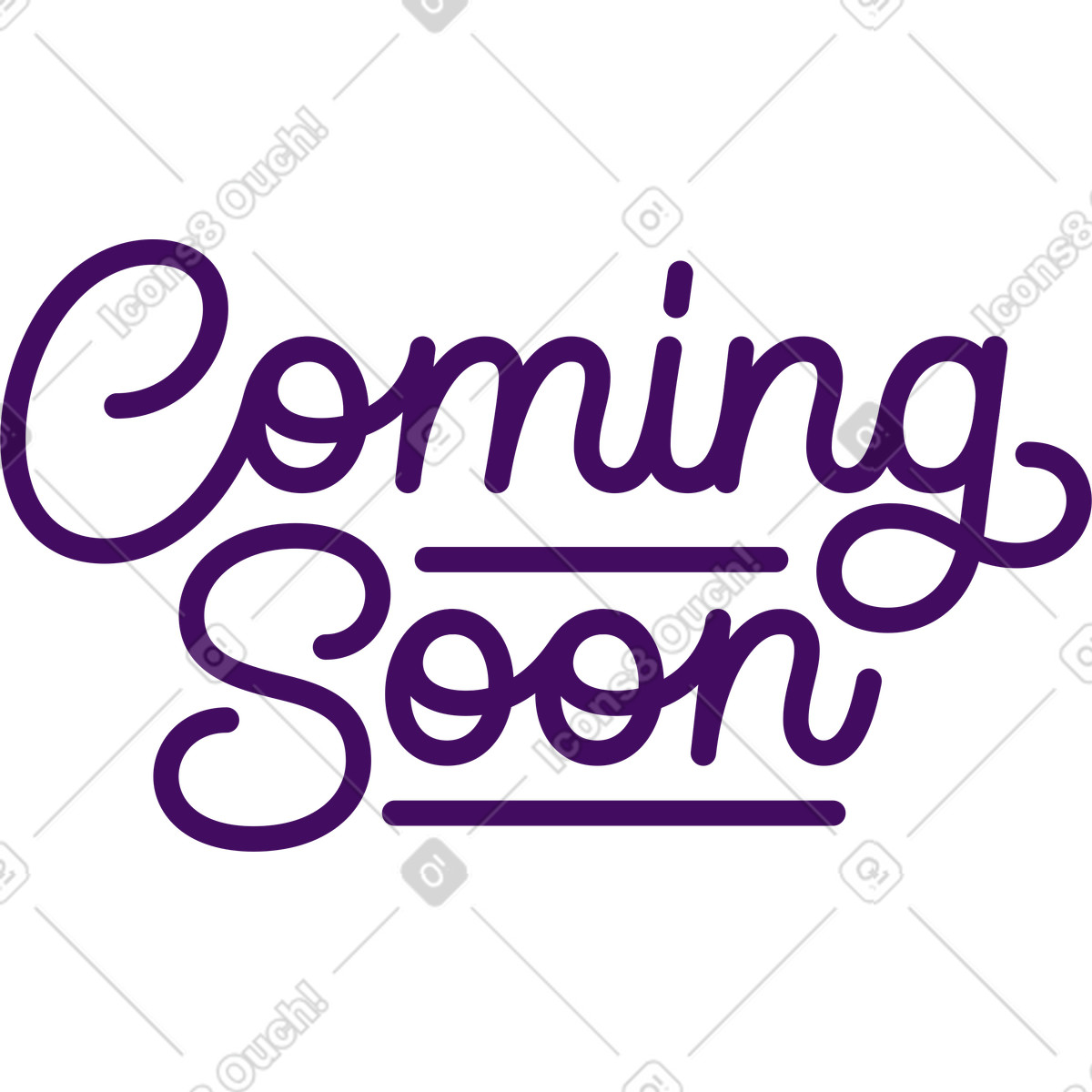 Illustration Lettrage bientôt disponible dans le style Simplistic à télécharger aux formats PNG, SVG
