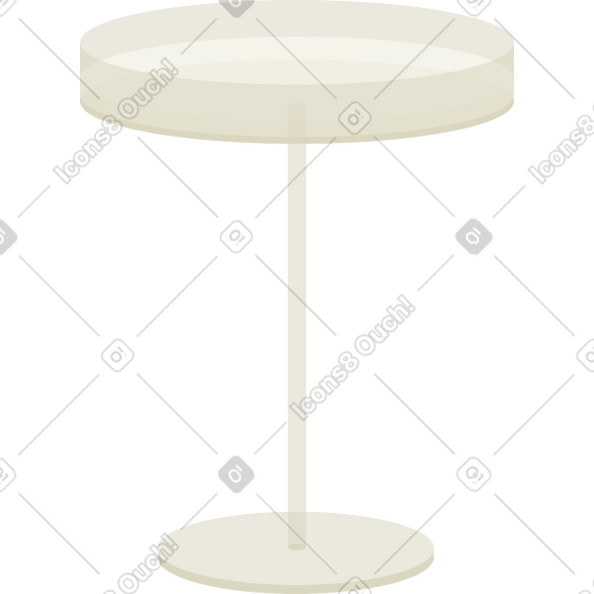 Tavolo di vetro illustrazione in stile Social scarica in PNG, SVG