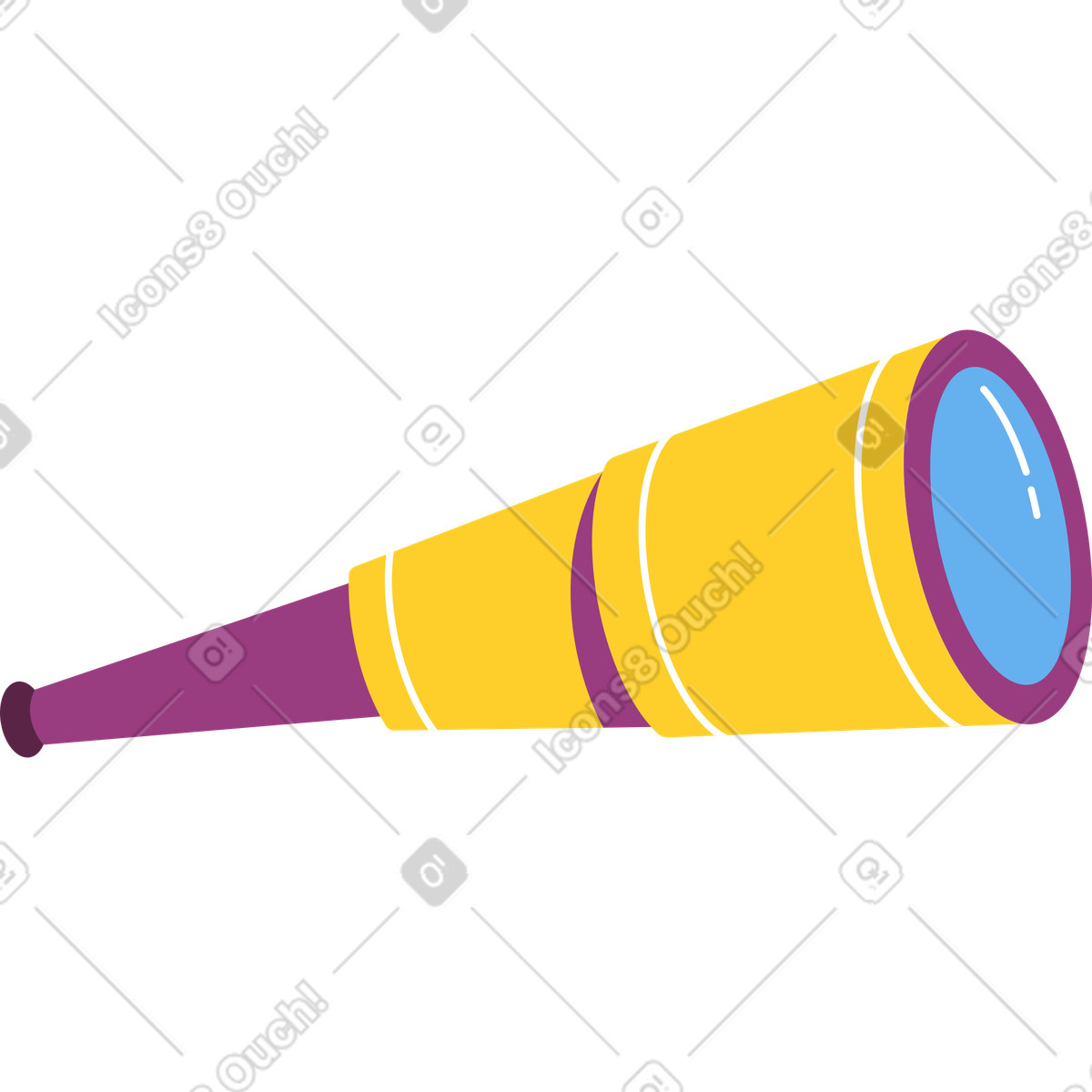 下载 Sammy 风格的 小望远镜 插画，支持 PNG、SVG 格式