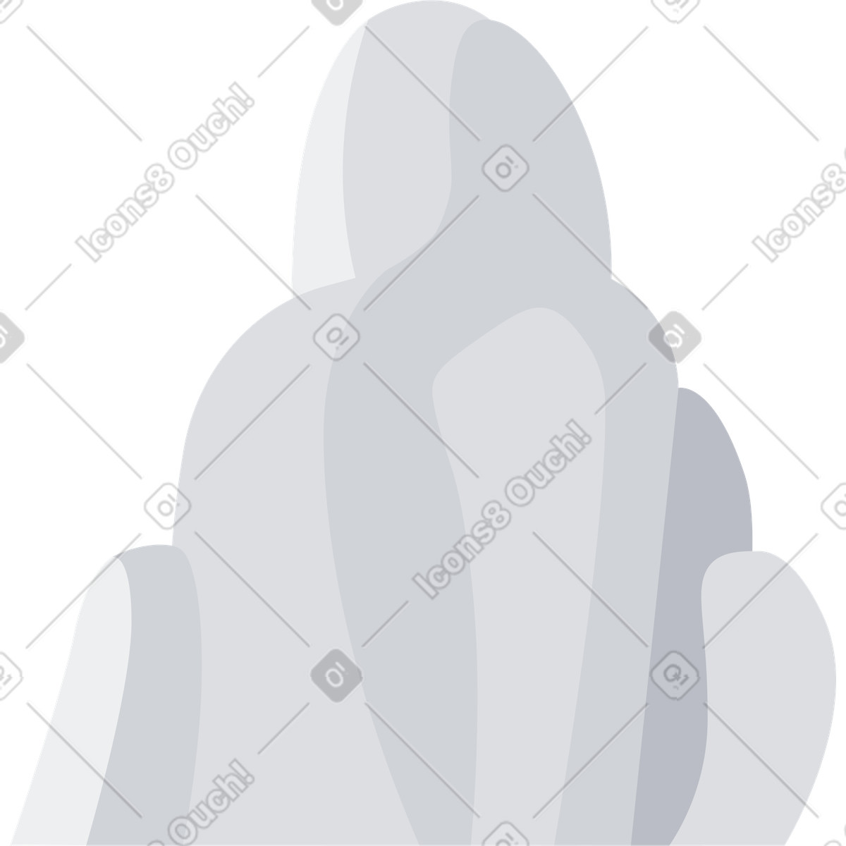 Ilustración Roca en estilo Urban a descargar en PNG y SVG