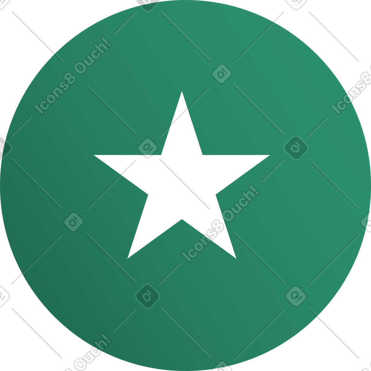 Ilustración Estrella en estilo Wavy a descargar en PNG y SVG