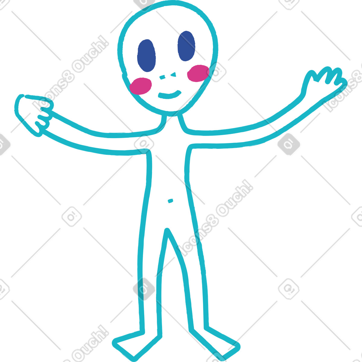 Ilustración Extraterrestre en estilo Lime a descargar en PNG y SVG