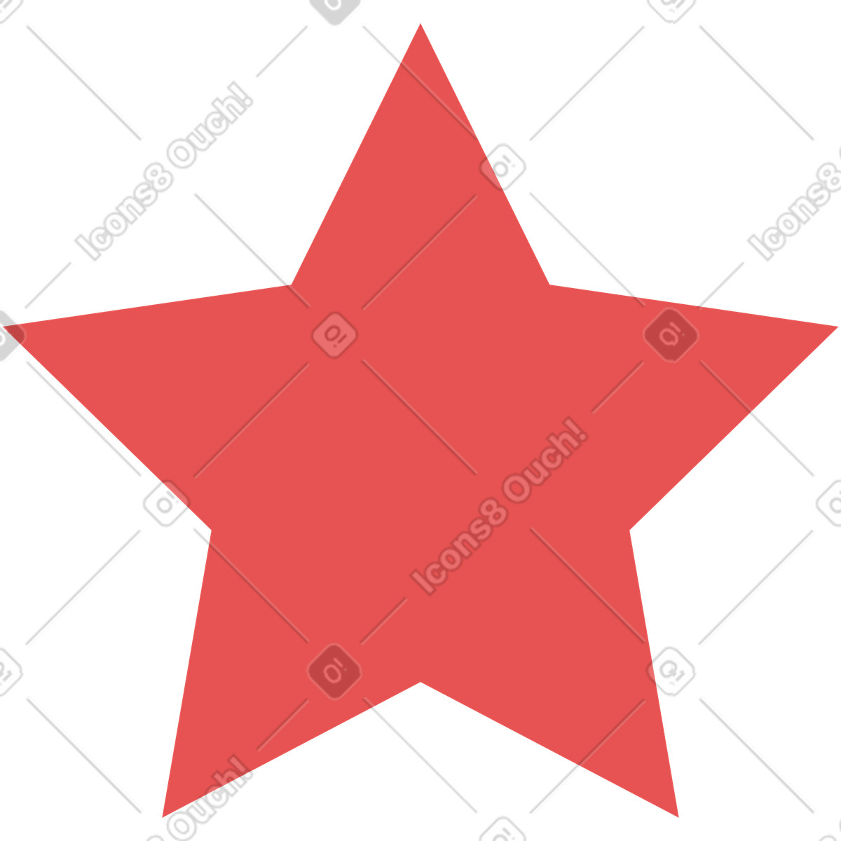 Illustration Red star dans le style Pale à télécharger aux formats PNG, SVG