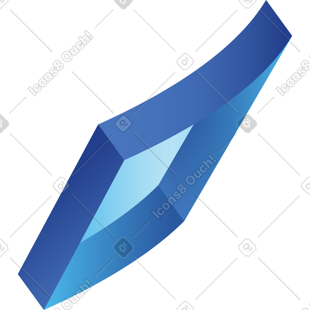 Flying rectangle illustration in PNG, SVG