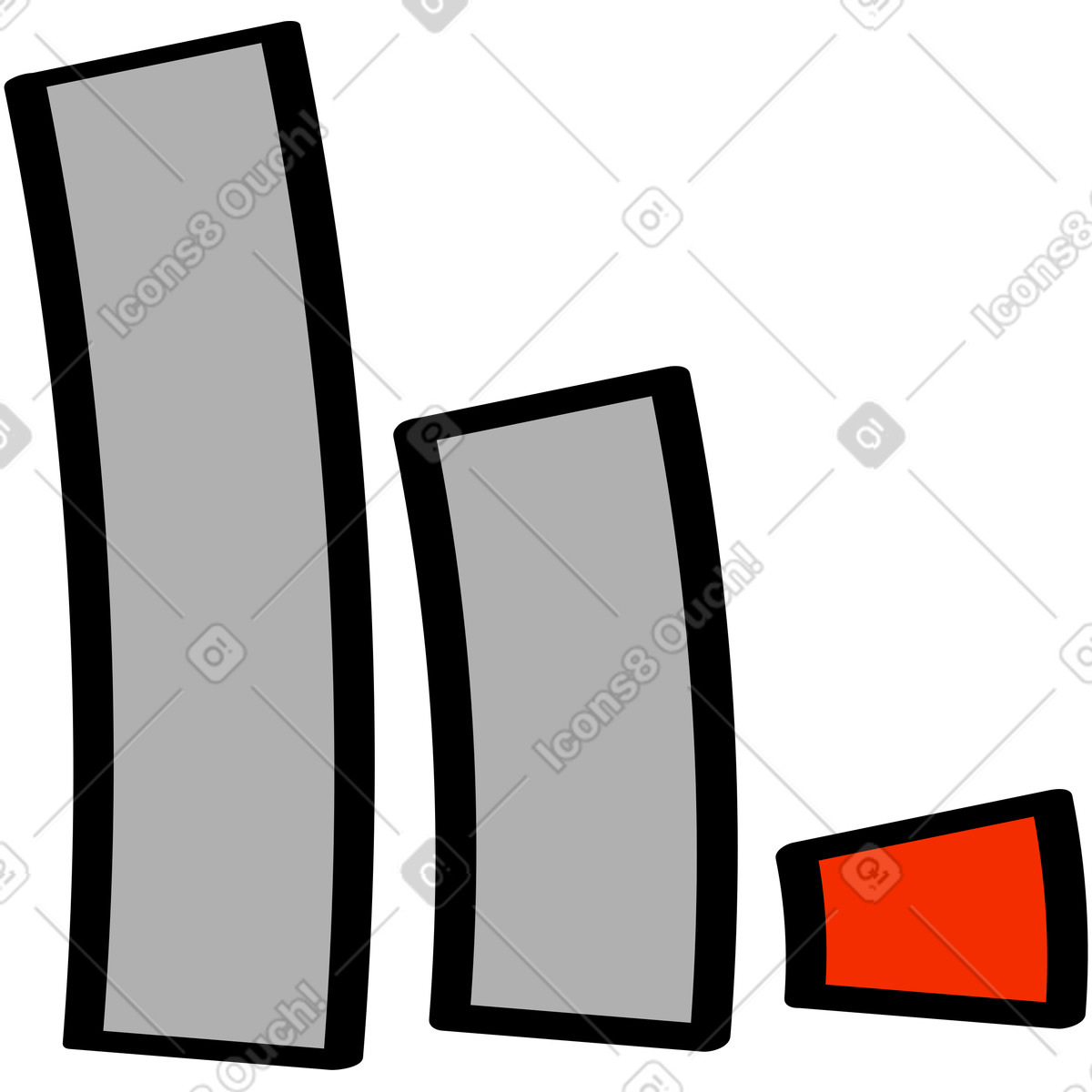 Loading bars-Illustration im Looney-Stil als Download in PNG, SVG