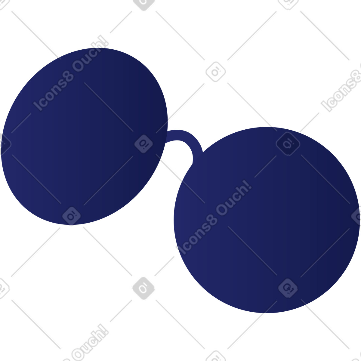 Sunglasses illustration in Clip style download in PNG, SVG