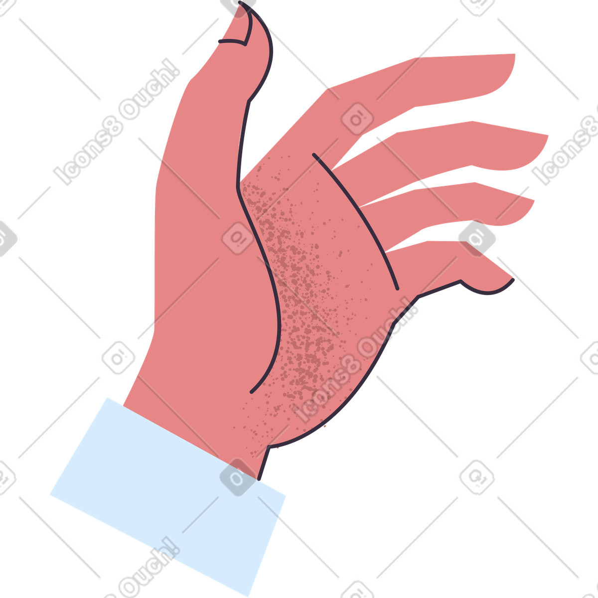 下载 Pale 风格的 手 插画，支持 PNG、SVG 格式