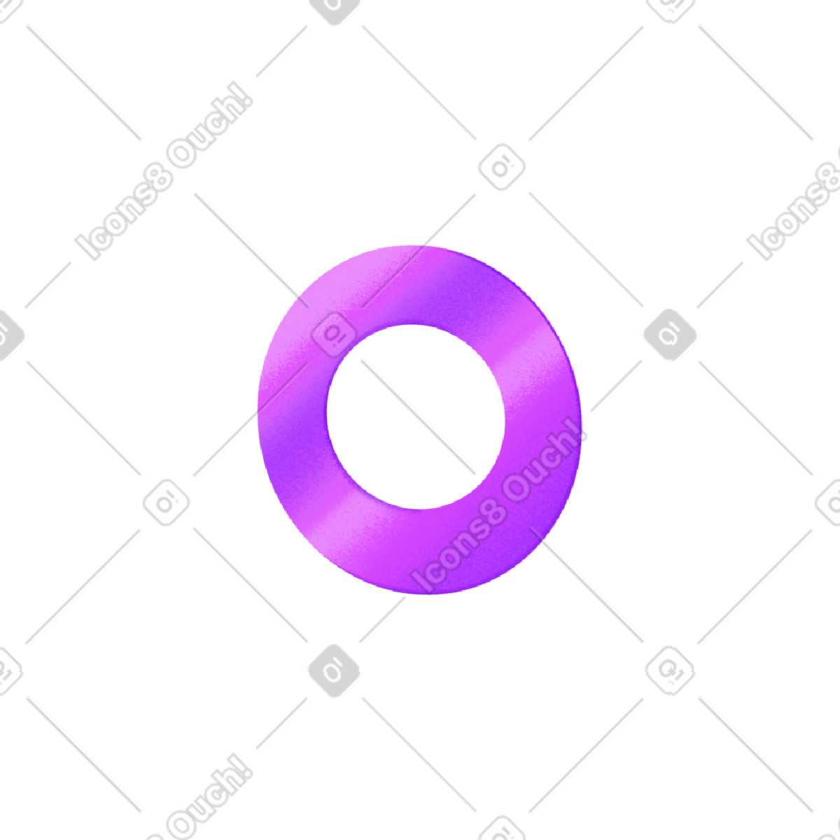 Round purple graph illustration in Smart style download in PNG, SVG