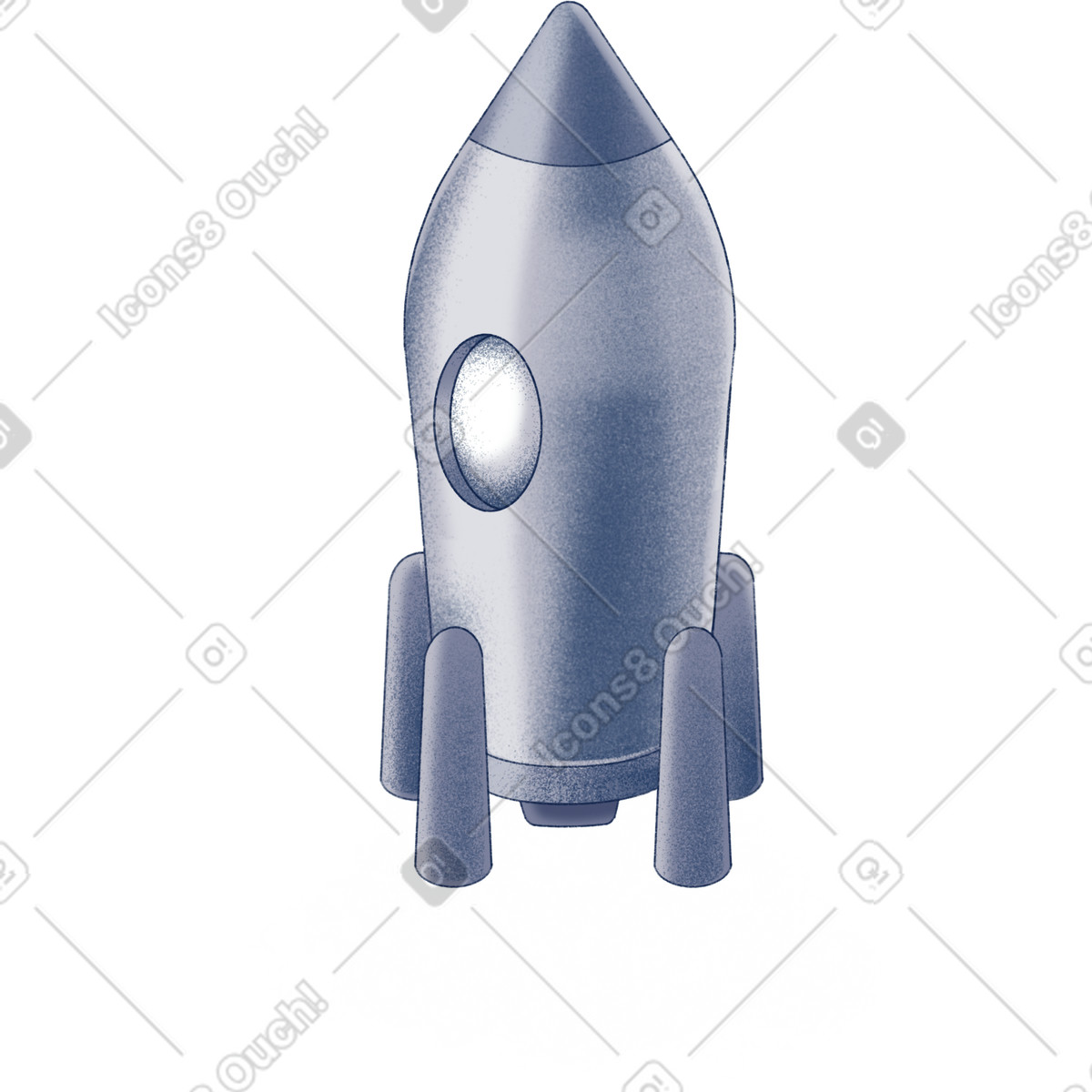 Illustration Rocket dans le style Haze à télécharger aux formats PNG, SVG