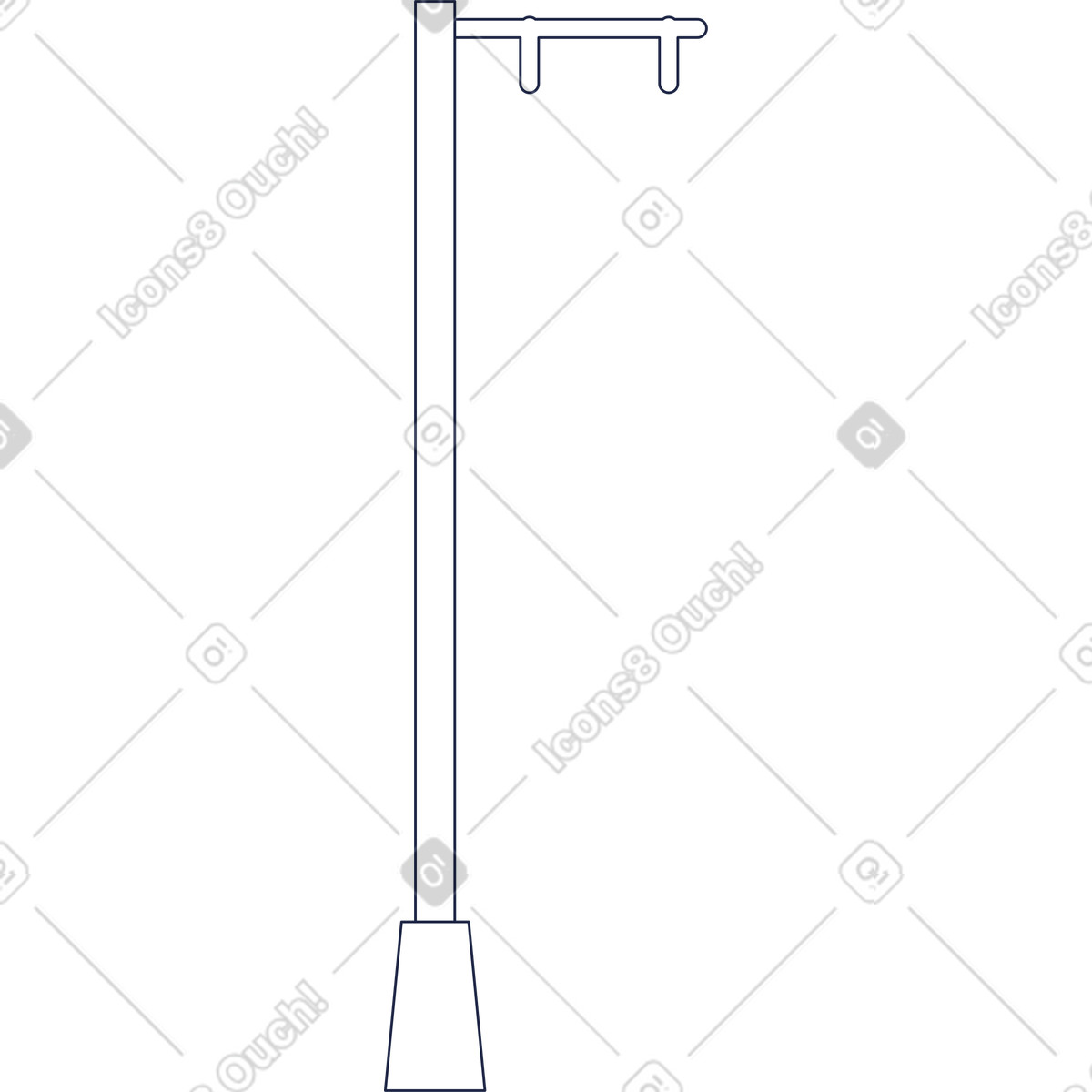 Ilustración Cartel de la calle en estilo Urban Line a descargar en PNG y SVG