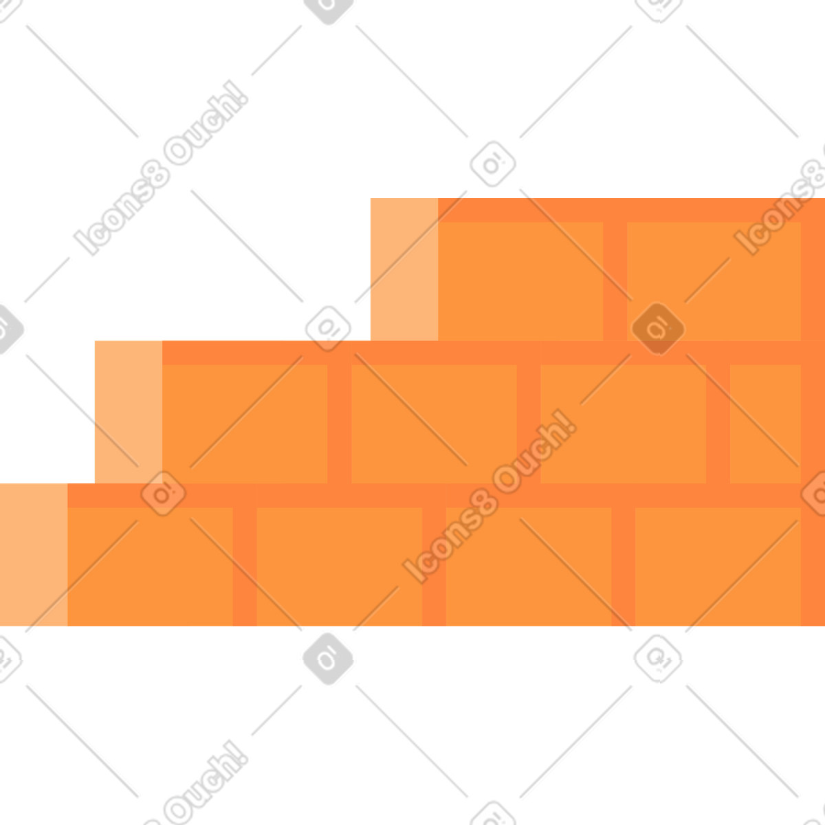 Bricks illustration in Jaconda style download in PNG, SVG