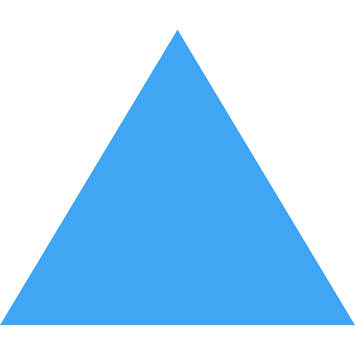 Fogg スタイルの Triangle blue のイラストをPNG、SVG形式でダウンロード