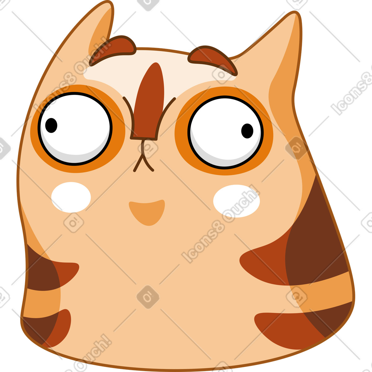 Иллюстрация Кошка в стиле Kitekat — скачать в форматах PNG, SVG
