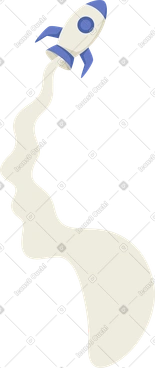 연기가 나는 로켓 PNG, SVG