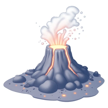 An underwater volcano is erupting, with molten lava flowing from its vent. The lava is interacting with the surrounding water, creating dynamic convection currents that swirl in various directions. Bubbles and steam are rising through the water as the heat creates a stark contrast with the ocean environment. Surrounding the volcano, rocky formations and volcanic debris can be seen scattered across the ocean floor, adding texture to the scene.