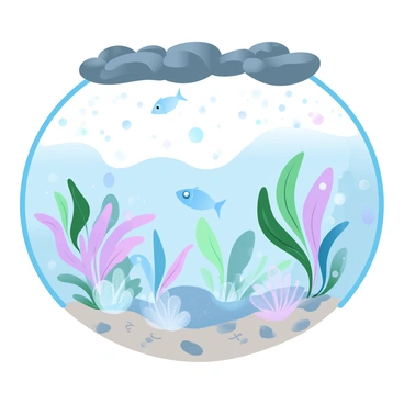 A vibrant illustration of an aquifer ecosystem teeming with life