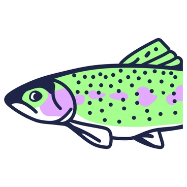 A close-up view of a brown trout's scales showcasing intricate details. The scales are arranged in an overlapping pattern, revealing a range of textures and shapes. The fish's body features a series of striking patterns, including spots that vary in size and color distribution across the scales. The light reflects off the surfaces, accentuating the contours and the sheen of the scales. The background is softly blurred to emphasize the richness of the trout's details, drawing the viewer's eye to the unique characteristics of this fish.