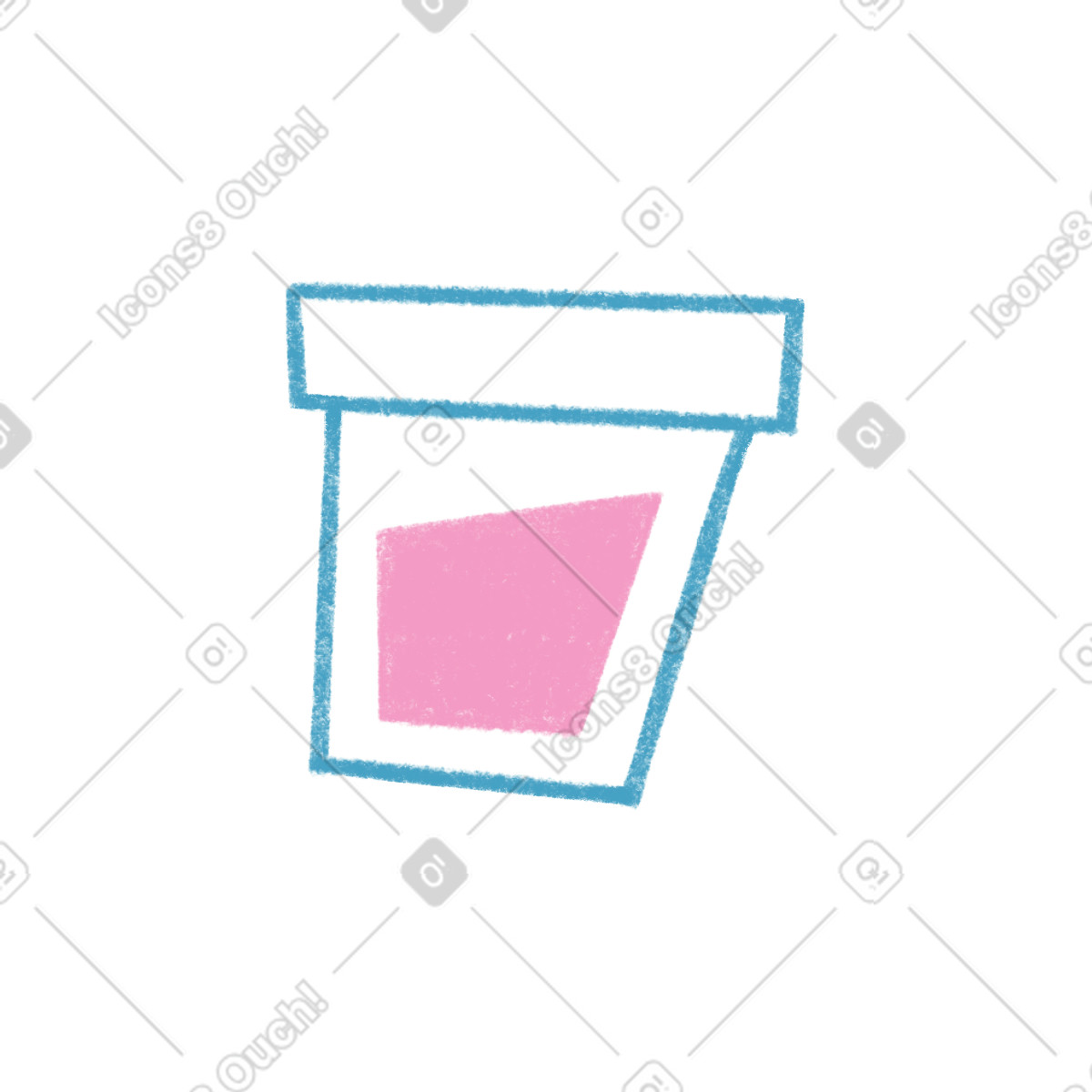 Ilustración Taza de muestra en estilo Tutti a descargar en PNG y SVG