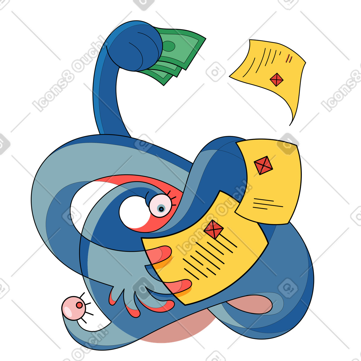 Иллюстрация Оплата счетов в PNG и SVG