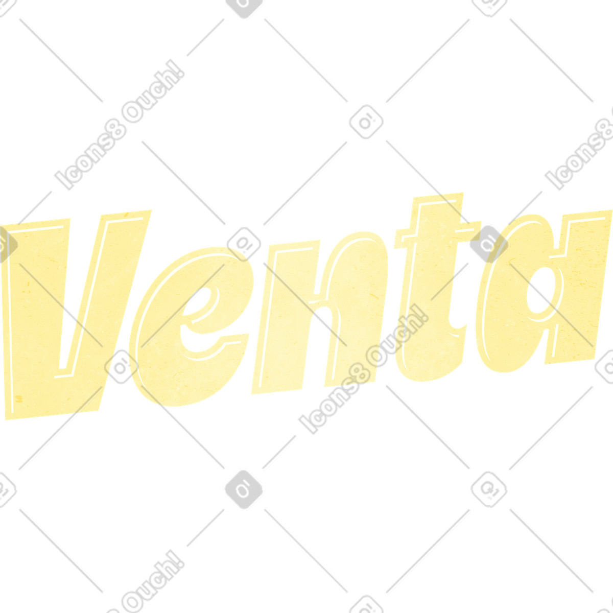 Lettering 스타일의 레터링 벤타 텍스트 일러스트레이션 PNG, SVG 다운로드