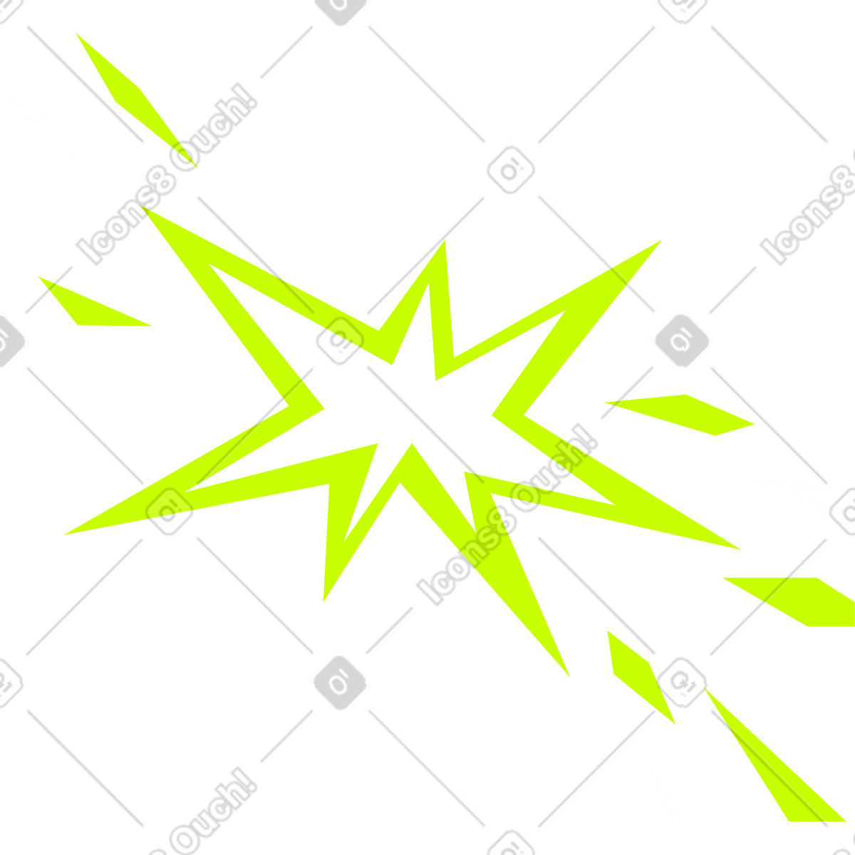 Star illustration with dynamic spark clipart on a transparent background available in PNG
