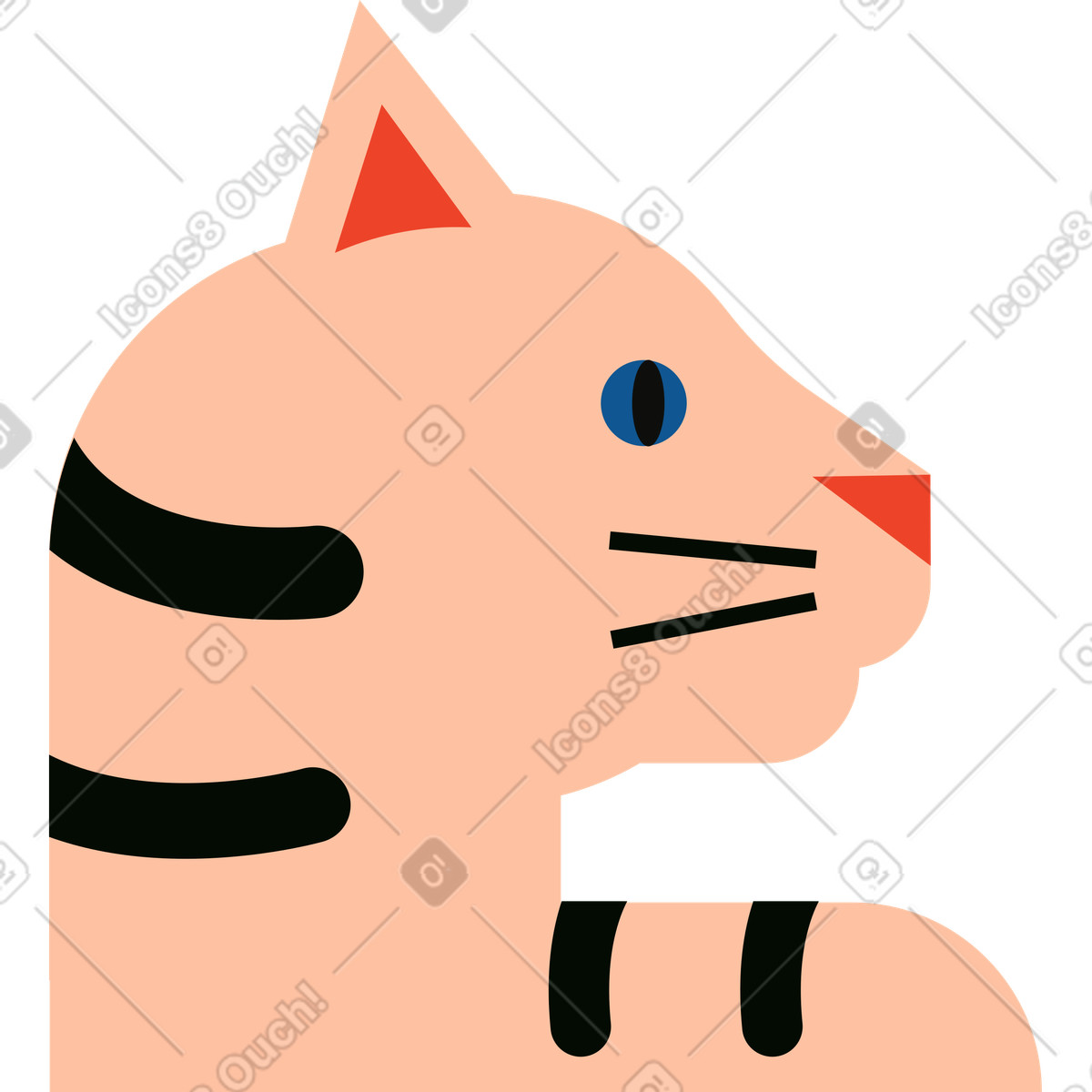Иллюстрация Кошка в стиле Polar — скачать в форматах PNG, SVG