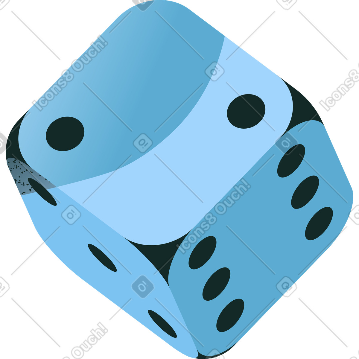 Ilustração de Dice em no estilo Concept para baixar em PNG, SVG