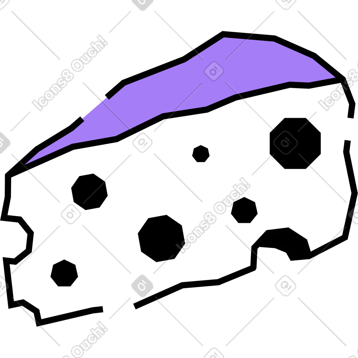 Ilustração de Queijo em no estilo Amethyst para baixar em PNG, SVG