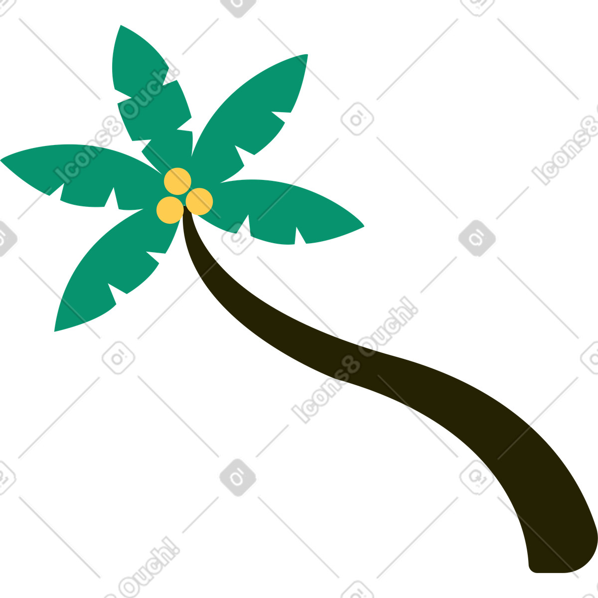 下载 Spot 风格的 棕榈 插画，支持 PNG、SVG 格式