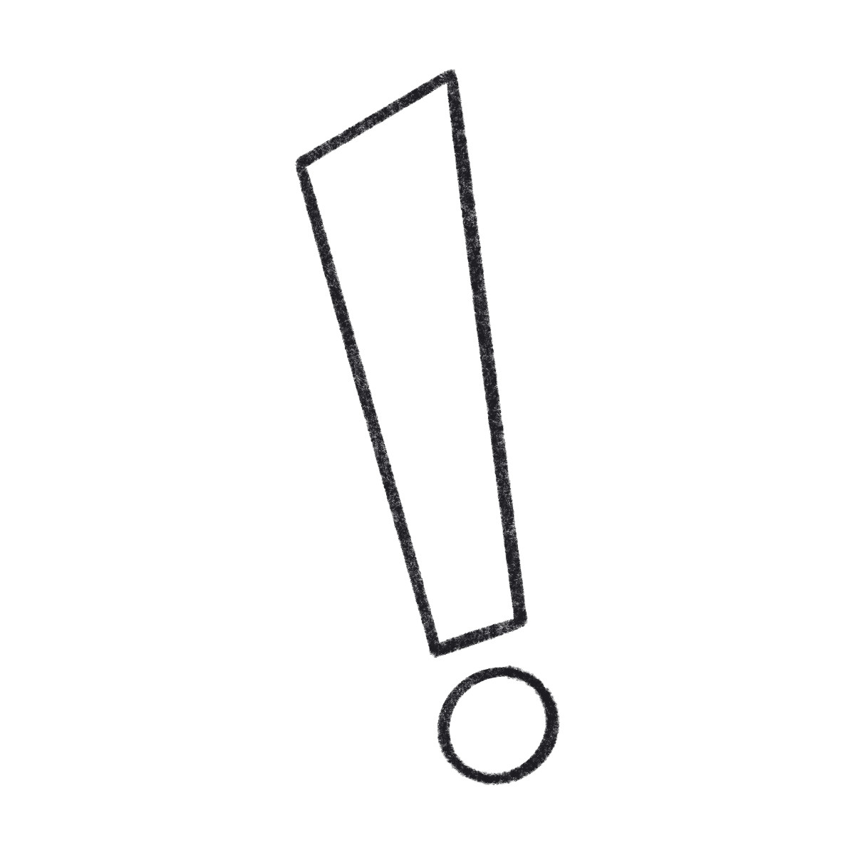 Bonbon Line 스타일의 Exclamation point 일러스트레이션 PNG, SVG 다운로드