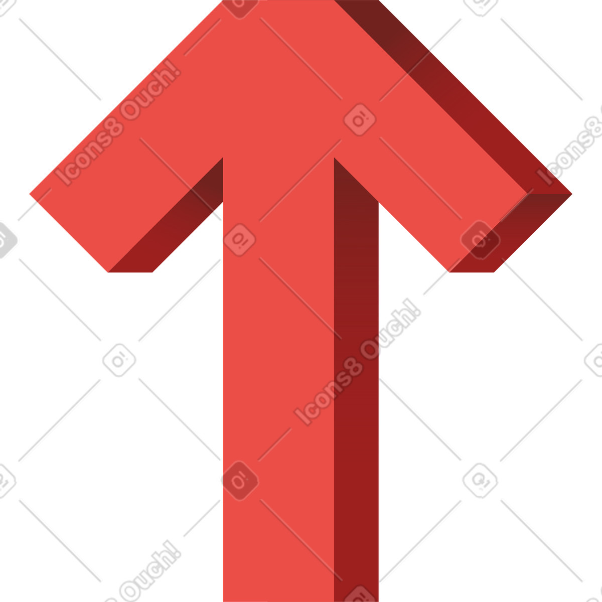 Illustration Flèche vers le haut dans style Levels à télécharger aux formats PNG, SVG