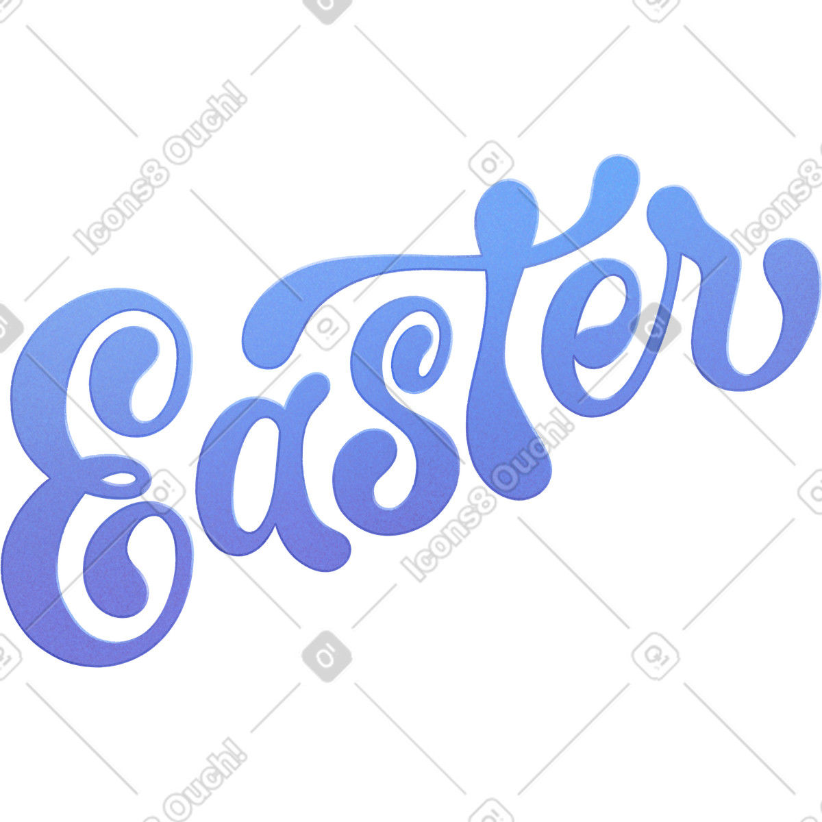 Text ostern-Illustration im Lettering-Stil als Download in PNG, SVG