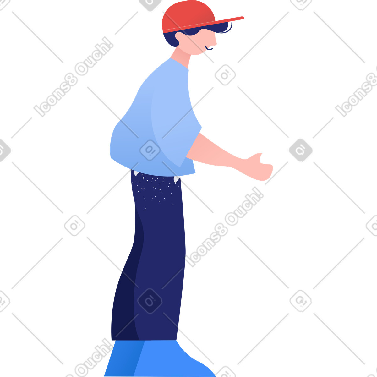Illustration Garçon dans le style Clip à télécharger aux formats PNG, SVG