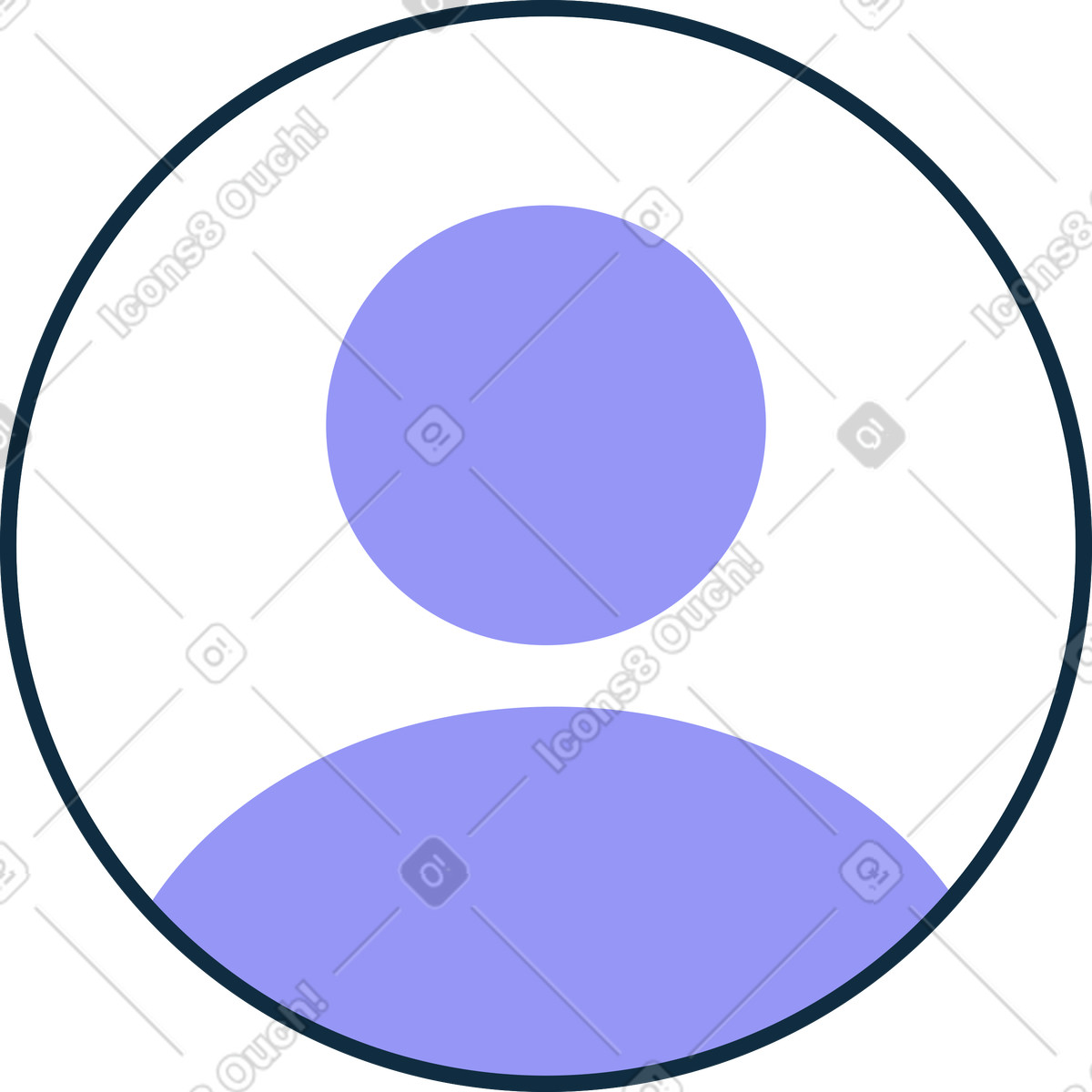 Avatar-symbol-Illustration im Bubble gum-Stil als Download in PNG, SVG