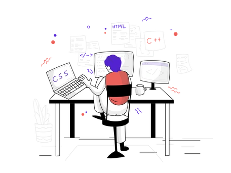 Software development illustration