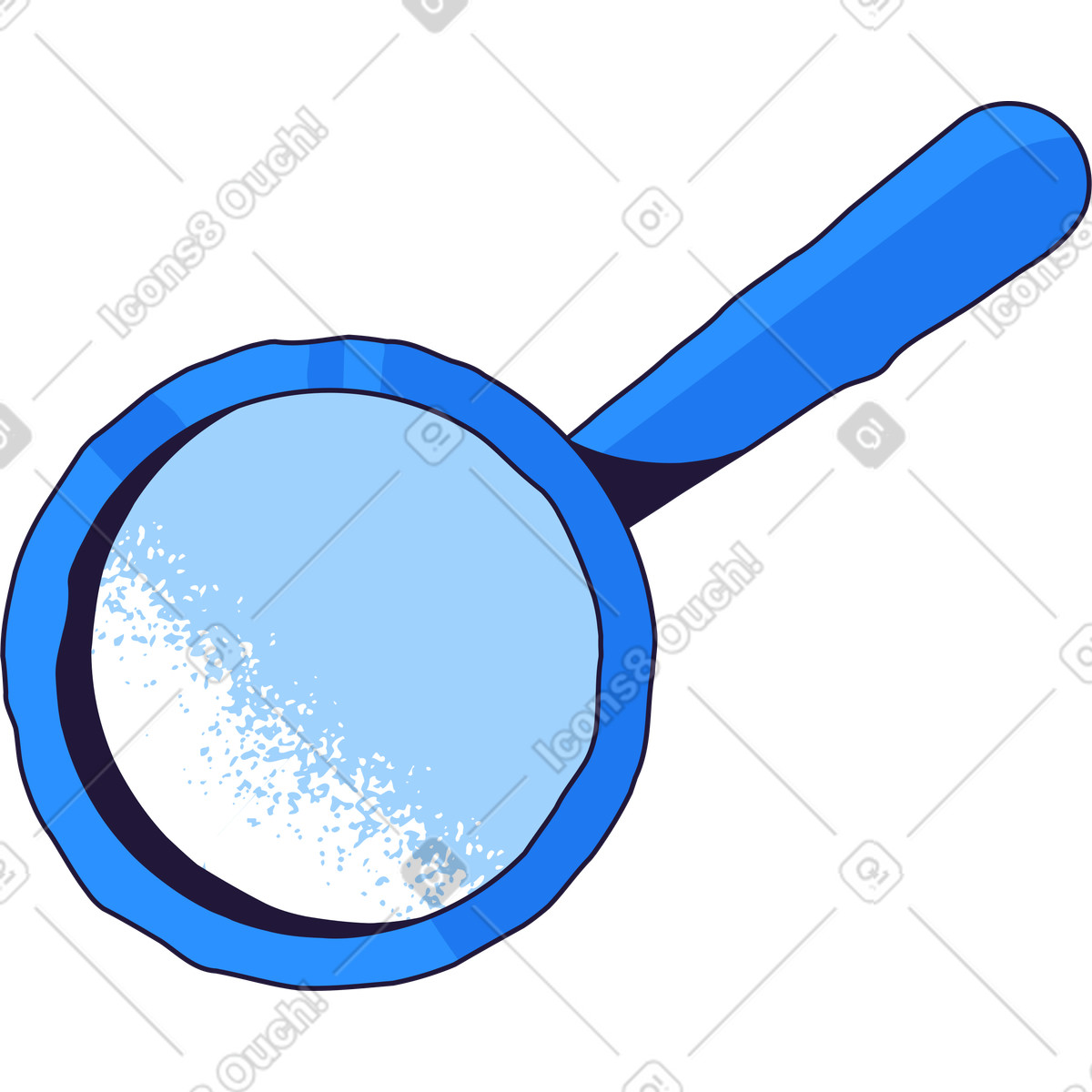 Ilustração de Lupa em no estilo Conifer para baixar em PNG, SVG