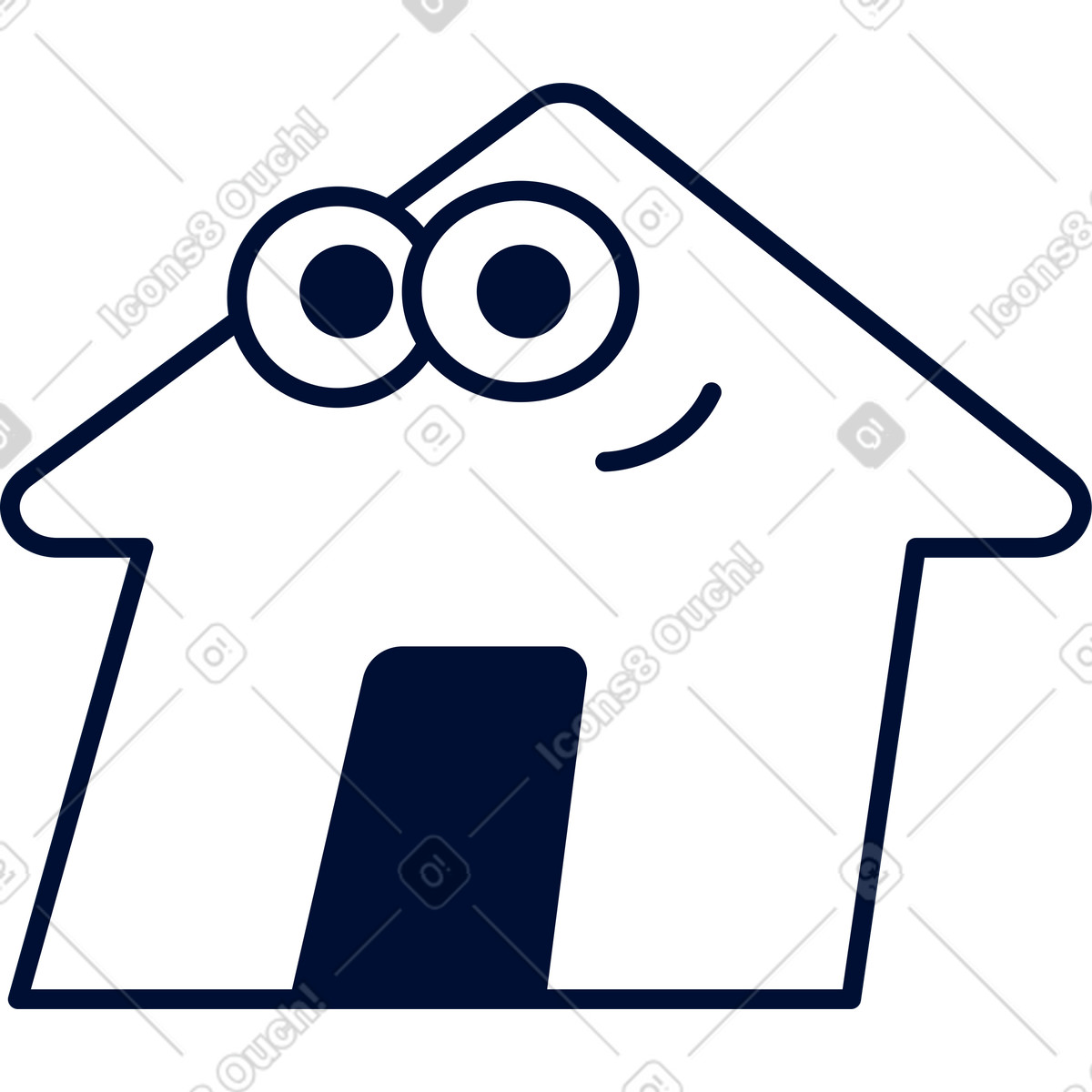 Home-symbol-Illustration im Blink-Stil als Download in PNG, SVG