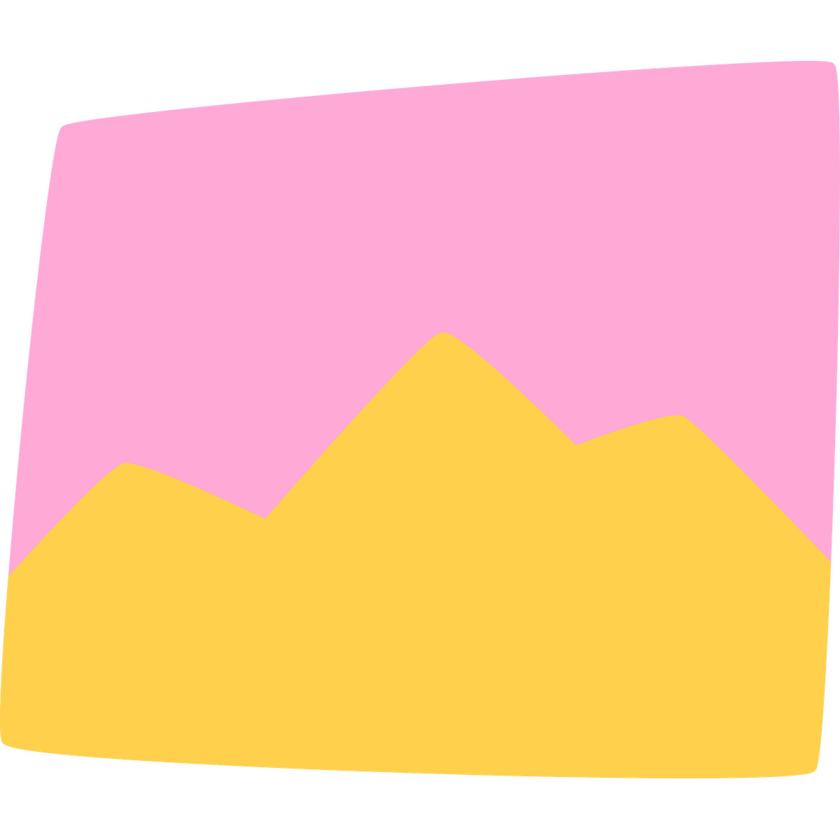 Ilustración Image with mountains on pink background en estilo Bouncy a descargar en PNG y SVG
