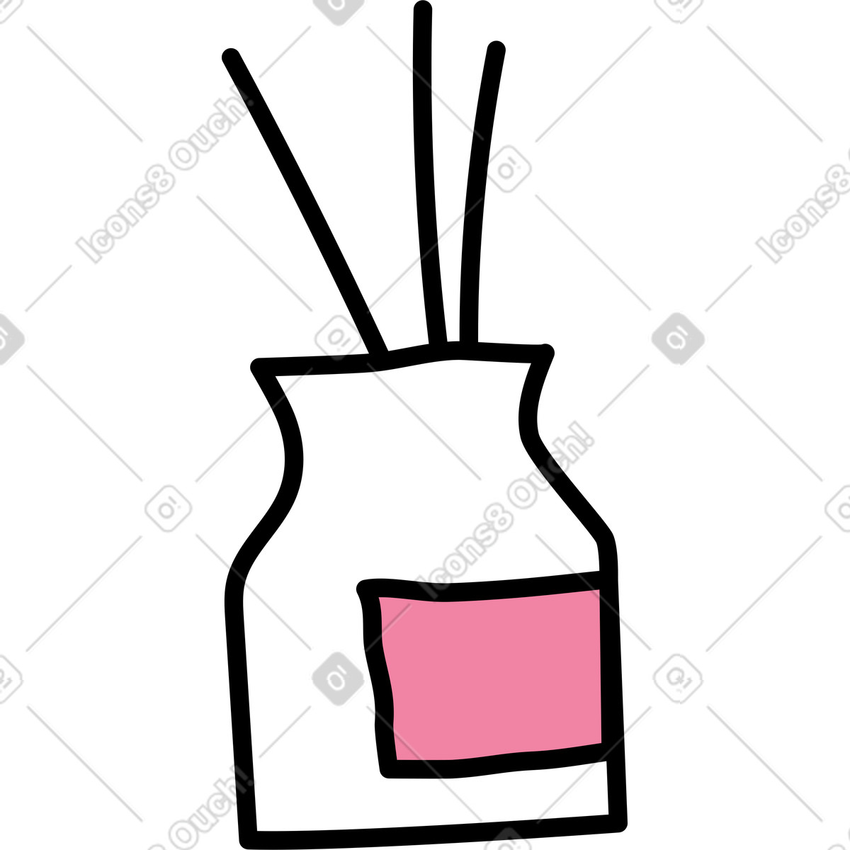Ilustração de Incenso em no estilo Notes para baixar em PNG, SVG