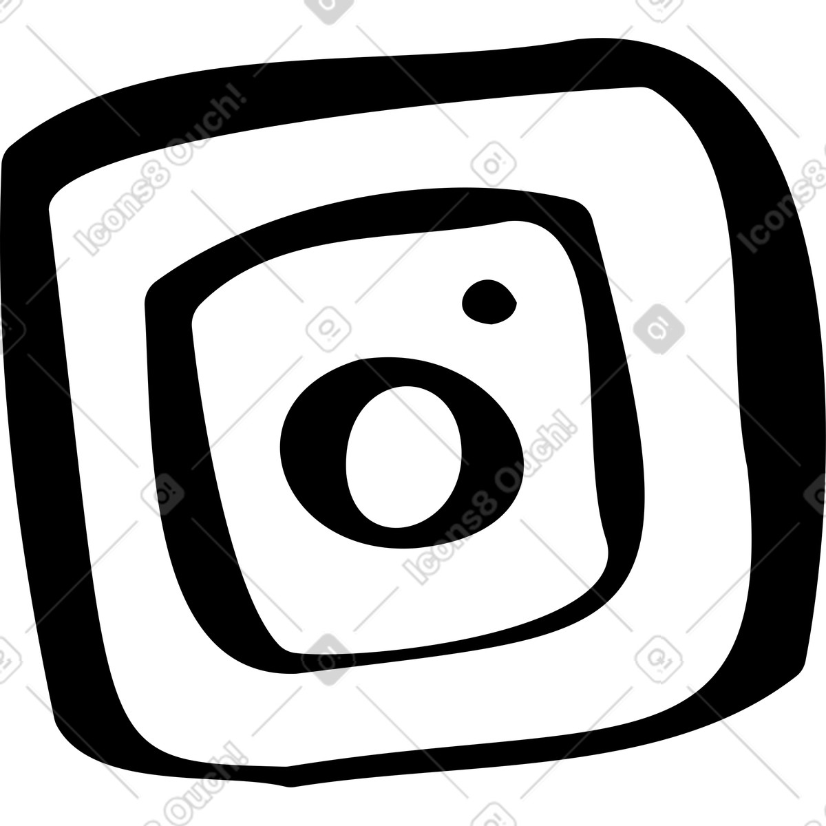 Journal スタイルの Instagramのアイコン のイラストをPNG、SVG形式でダウンロード