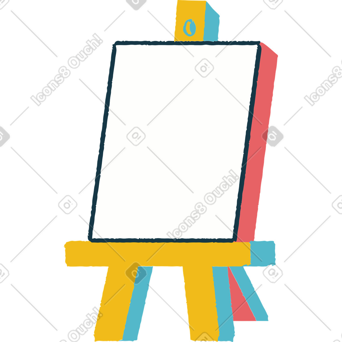 Flamenco スタイルの イーゼル のイラストをPNG、SVG形式でダウンロード