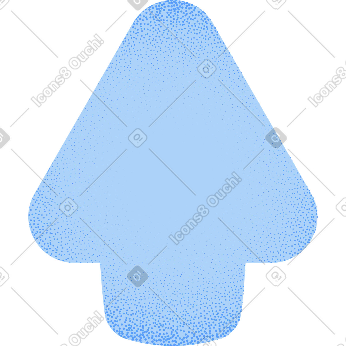 Grey grainy upward arrow illustrazione in stile Grain scarica in PNG, SVG