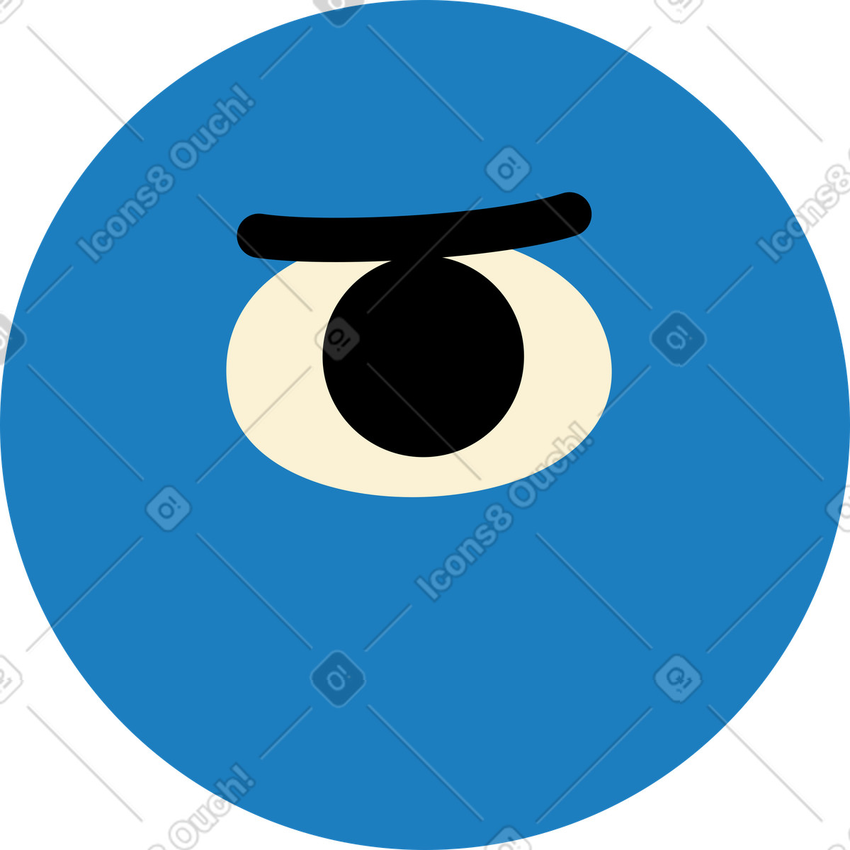 Ilustração de Smiley um olho só em no estilo Jelly para baixar em PNG, SVG