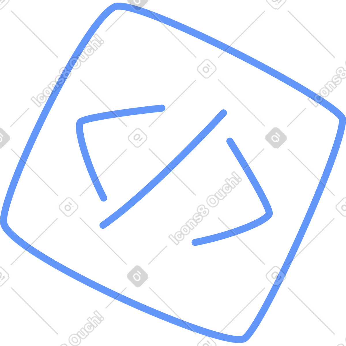 Blue code illustration in PNG, SVG