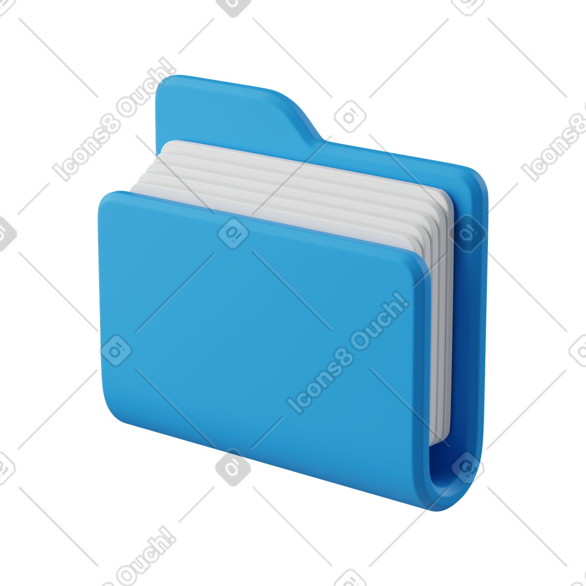 Folder illustration in PNG, SVG