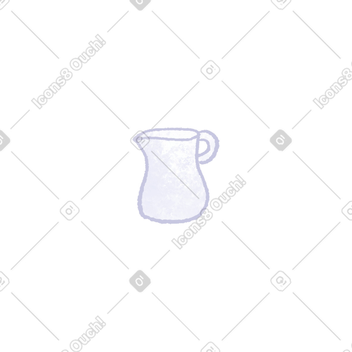 Ilustración Milk jug en estilo Hue a descargar en PNG y SVG