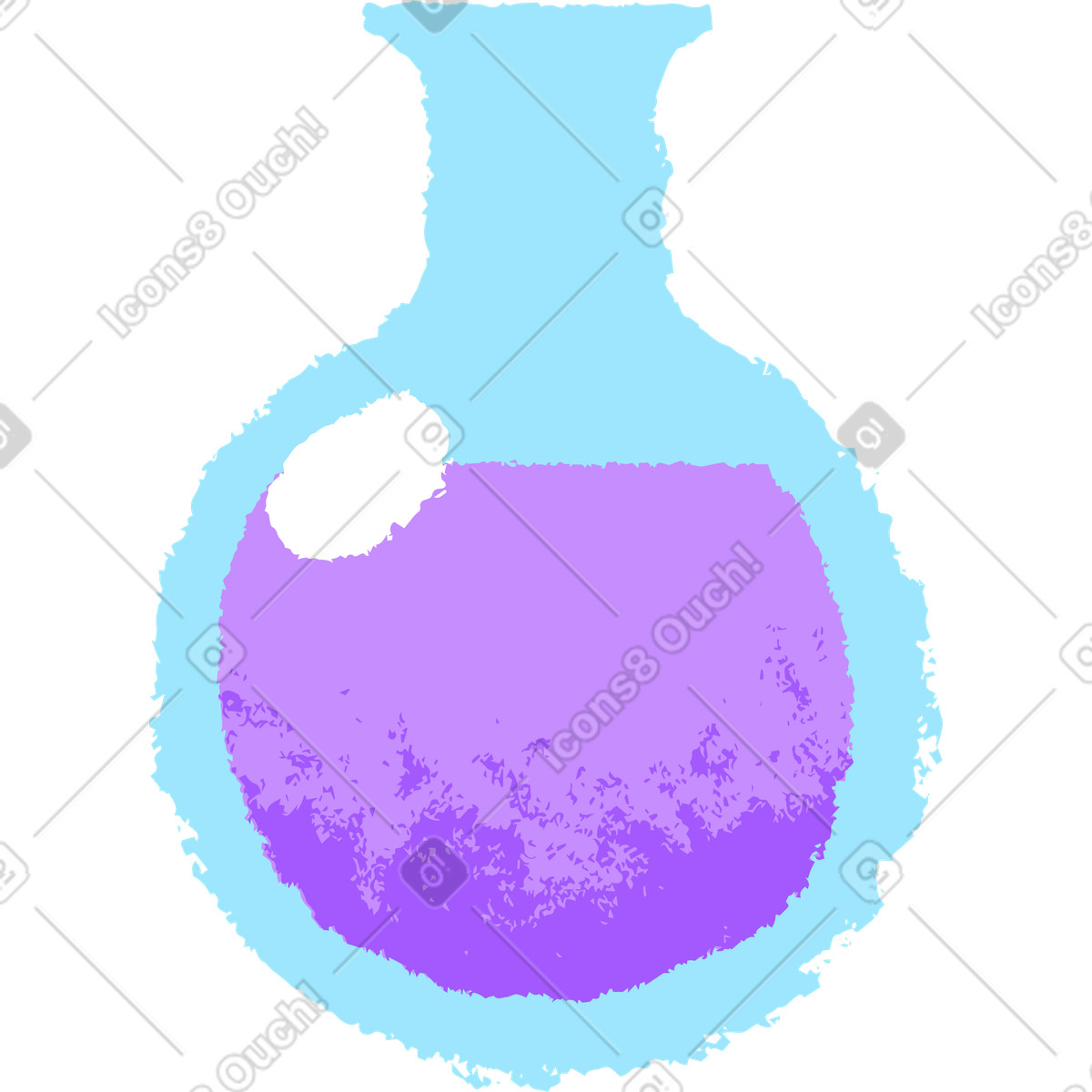 Ilustração de Frasco em no estilo Mirage para baixar em PNG, SVG