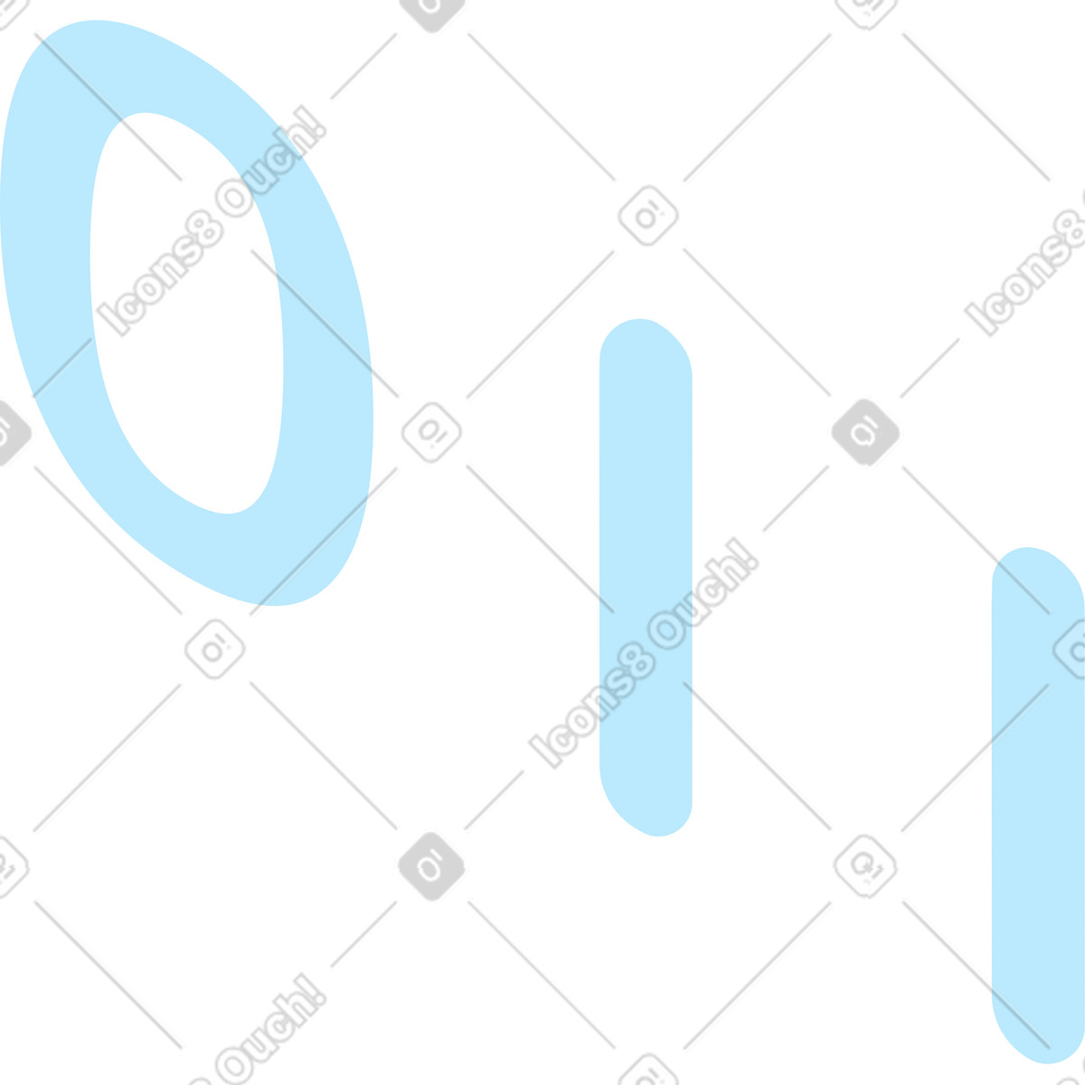 Ilustração de Azul zero um dígito em no estilo Hi-tech para baixar em PNG, SVG