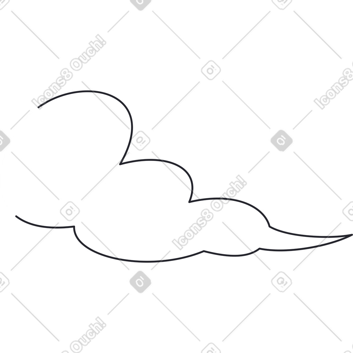 Additional fog illustration in Grapy style download in PNG, SVG