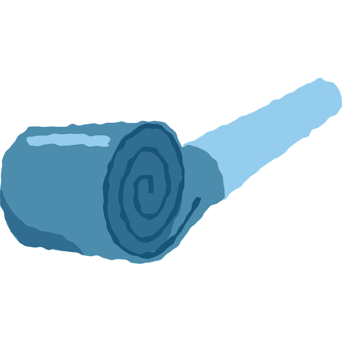 Party horn illustration in Cherry style download in PNG, SVG